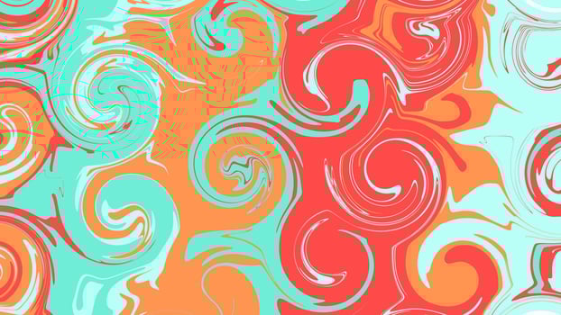 Abstract marble texture background pattern blue orange modern design vector