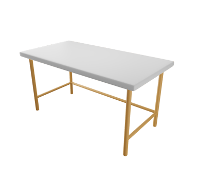 3D 3D white table. 3D rendering png