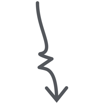 Arrow Line Hand Drawn Aesthetics Doodle png