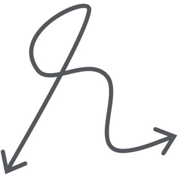 Arrow Line Hand Drawn Aesthetics Doodle png