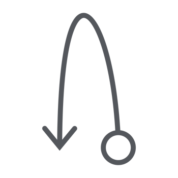 Arrow Line Hand Drawn Aesthetics Doodle png