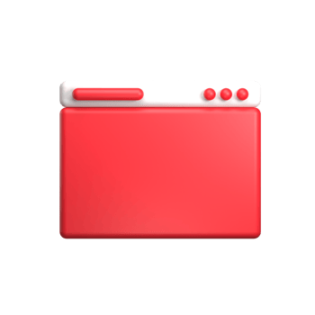 red browser 3d ui icon png