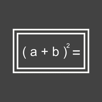 Beautiful Formula Line Vector Icon