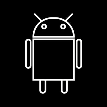 Beautiful Android vector line icon