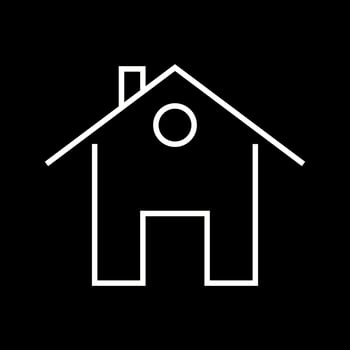 Beautiful Home vector line icon
