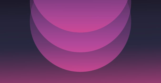 Gradient circles on a gradient background. Smooth gradient rounded shapes. vector