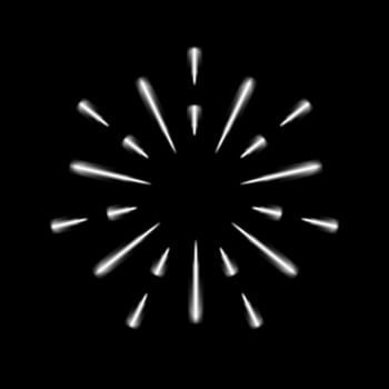 Holiday Firework on night background. Festive, anniversary and celebration Bright Salute. Vector illustration.