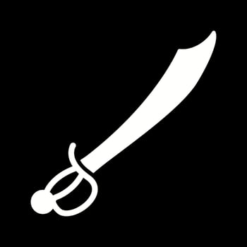 Pirate Sword Vector Icon