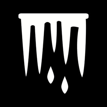 Beautiful Icicle Glyph Vector Icon