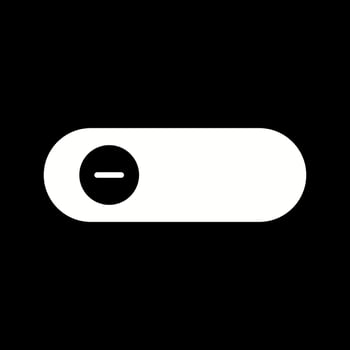 Beautiful Slide Button Glyph Vector Icon
