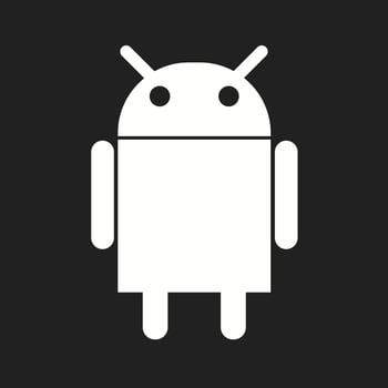 Beautiful Android logo Vector Glyph icon