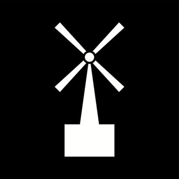 Unique Turbine Vector Glyph Icon
