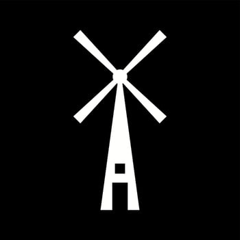 Unique Windmill Vector Glyph Icon