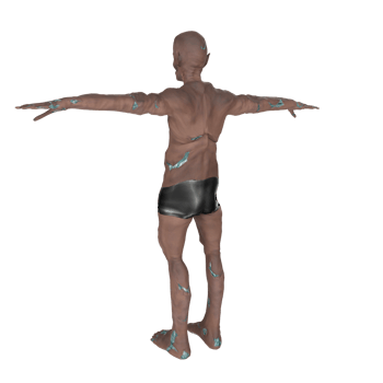 3D Rendering Of Zombie Man png