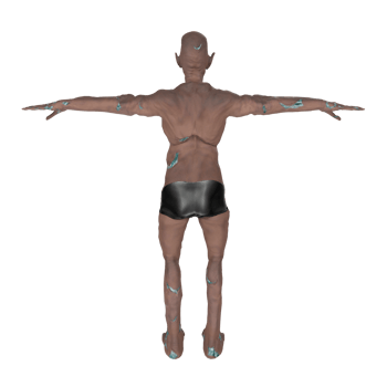 3D Rendering Of Zombie Man png