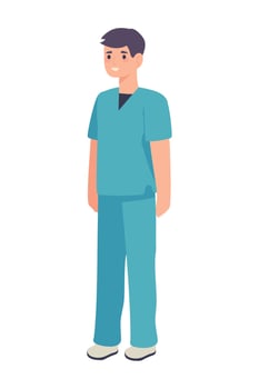 male nurse character vector