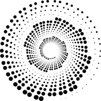 Round dot comic gradient trendy decorative abstract background website template png