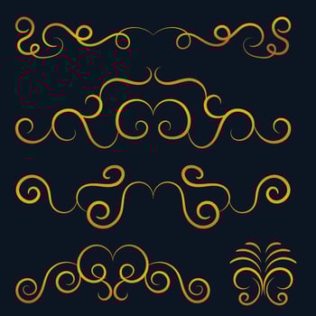 Vintage Decorative Vector Set