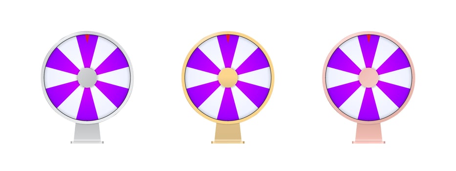 Wheel of Fortune. Spin lucky wheel. Casino spinning fortune wheel. Vector illustration