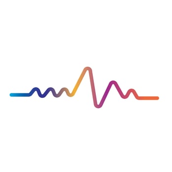 Sound waves vector illustration