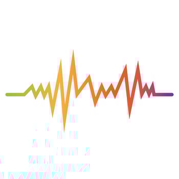 Sound waves vector illustration