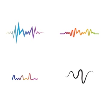 Sound waves vector illustration