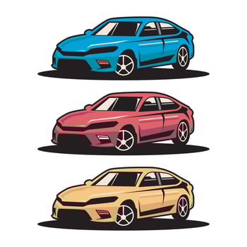super sports car vector logo design
