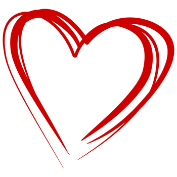Red heart icon symbol for valentines day png