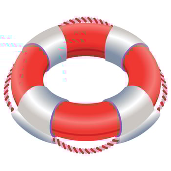 Lifebuoy - Isometric 3d illustration. vector