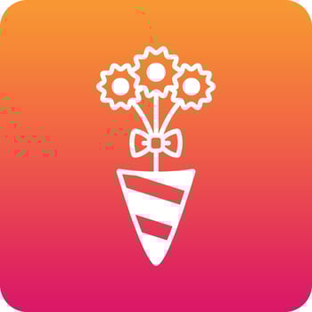 Bouquet which can easily edit or modify vector