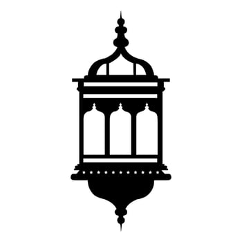 Lantern icon vector illustration. Lantern icon logo