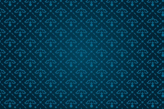 pattern with geometric elements in blue tones, abstract background, vector pattern for design