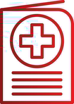 Health Passport Vector Icon