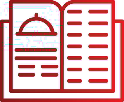 Restaurant Menu book Vector Icon
