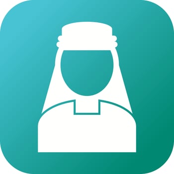 Beautiful Turkish Man Glyph Vector Icon