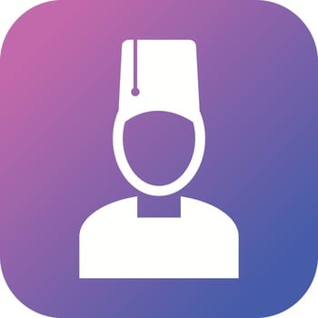 Beautiful Turkish Man Glyph Vector Icon