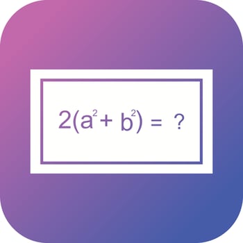 Beautiful Solving Formula Glyph Vector Icon