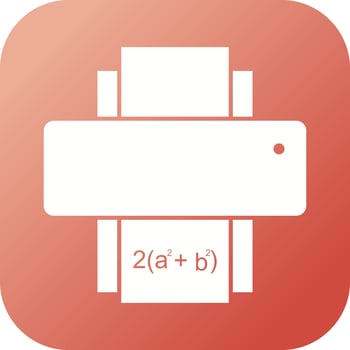 Beautiful Printer Glyph Vector Icon