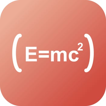 Beautiful Formula Glyph Vector Icon
