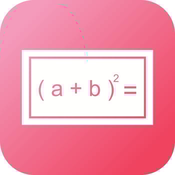 Beautiful Formula Glyph Vector Icon