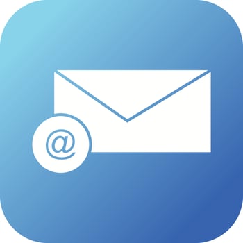 Beautiful E mail Glyph Vector Icon