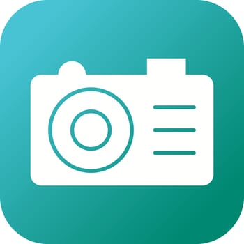 Beautiful Camera Glyph Vector Icon