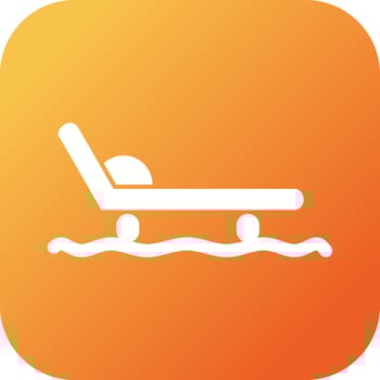 Beautiful Sled Glyph Vector Icon