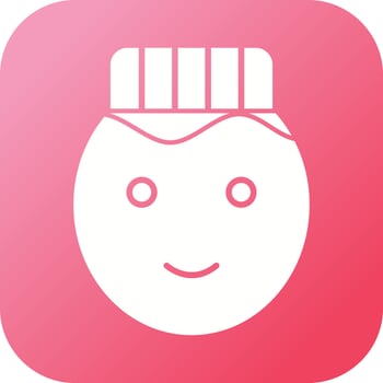Beautiful Turkish Man Glyph Vector Icon