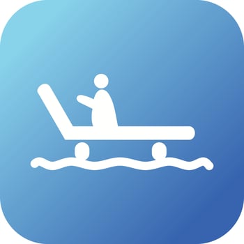 Beautiful Sleding Glyph Vector Icon