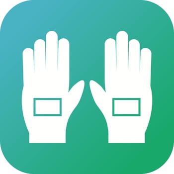 Beautiful Gloves Glyph Vector Icon