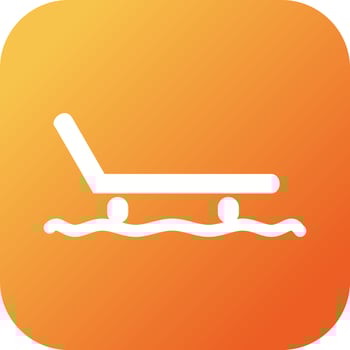 Beautiful Sled Glyph Vector Icon
