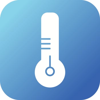 Beautiful Thermometer Glyph Vector Icon