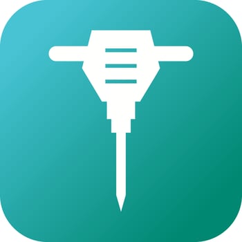 Beautiful Drill Glyph Vector Icon