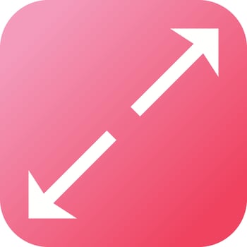 Beautiful Fit To arrow Glyph Vector Icon